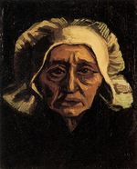 Head of an Old Peasant Woman with White Cap